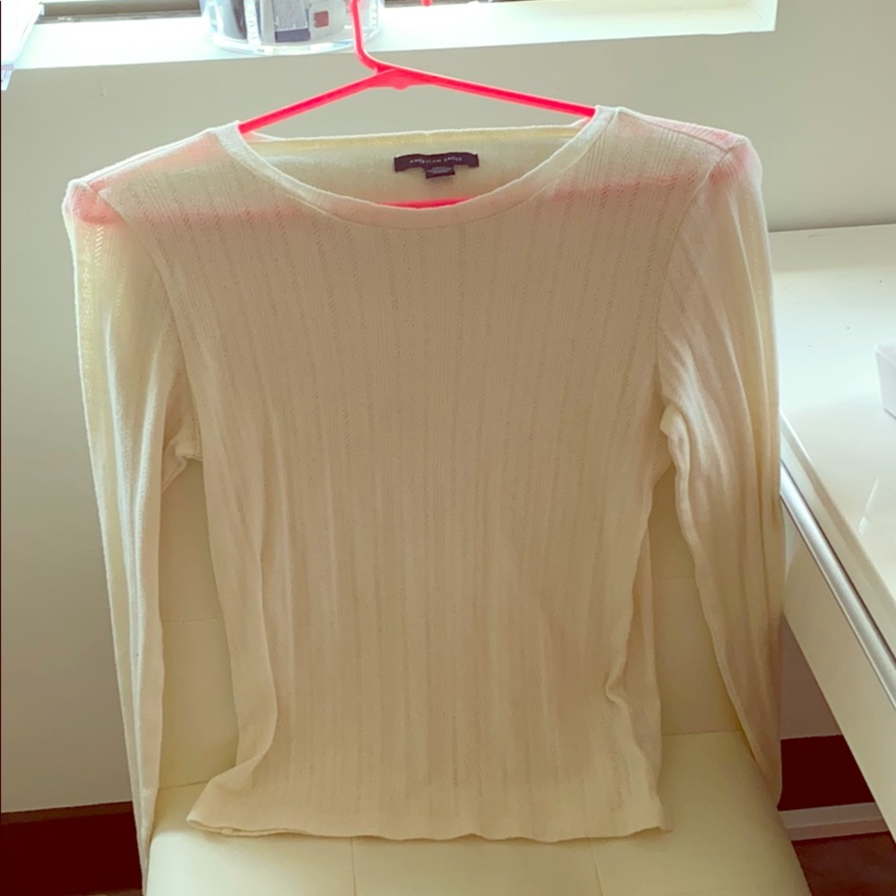 a sheer american eagle top